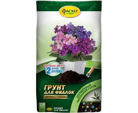 Грунт Цветочное счастье для фиалок 2,5л 