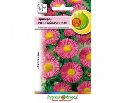 Цветы Эригерон розовый бриллиант  0,05г Русский Огород