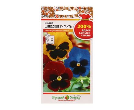 Цветы Виола Шведские гиганты 0,2г Русский огород