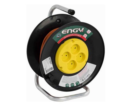 Удлинитель Engy Премиум 30м,4гнезд,на катушке,б-з ПВС2х0,75