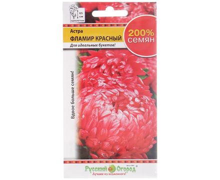 Цветы Астра Фламир Красный 0,5г Русский огород