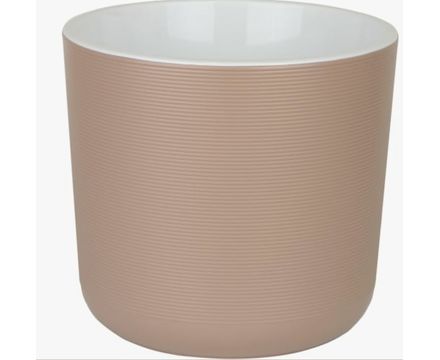 Горшок пластик Лион с вкладкой d30 h30  16,6л фраппе