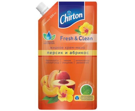Жидкое крем-мыло Персик и абрикос Чиртон 500мл