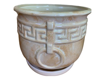 Горшок керамика Олимп бежевый №2  5,5л