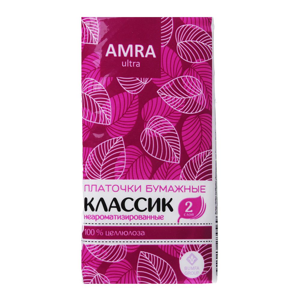 Платочки бумажные 1шт Ampra ароматизированные 2сл