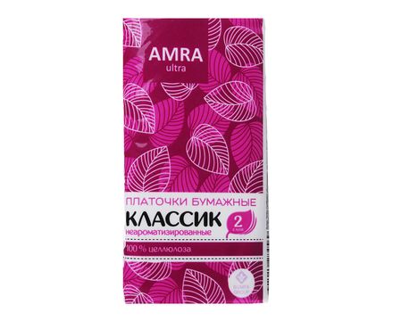 Платочки бумажные 1шт Ampra ароматизированные 2сл