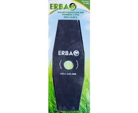 Нож металлический 2 зуба 255/1,4мм ERBA