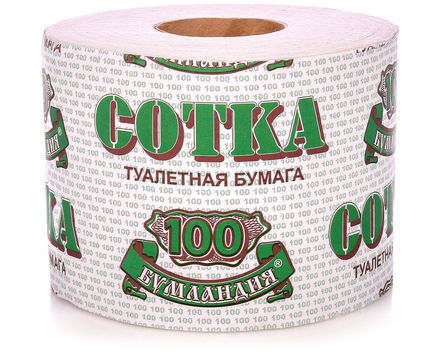 Туалетная бумага 1шт Новая Сотка 100м           