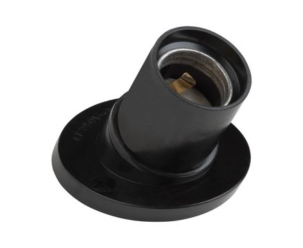 Патрон настенный косое основание Карболитовый Е27 ULH-02-E27W-Bakelite