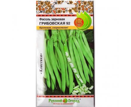 Фасоль зерновая Грибовская 92 5г Русский Огород