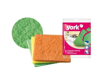 Салфетки YORK абразивные 13*14см 3 шт  