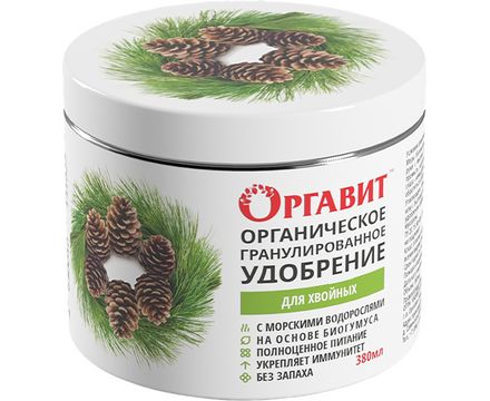 Органическое гранулированное удобрение Для хвойных 380мл