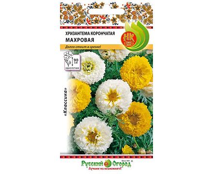 Цветы Хризантема Махровая смесь 0,5г Русский Огород