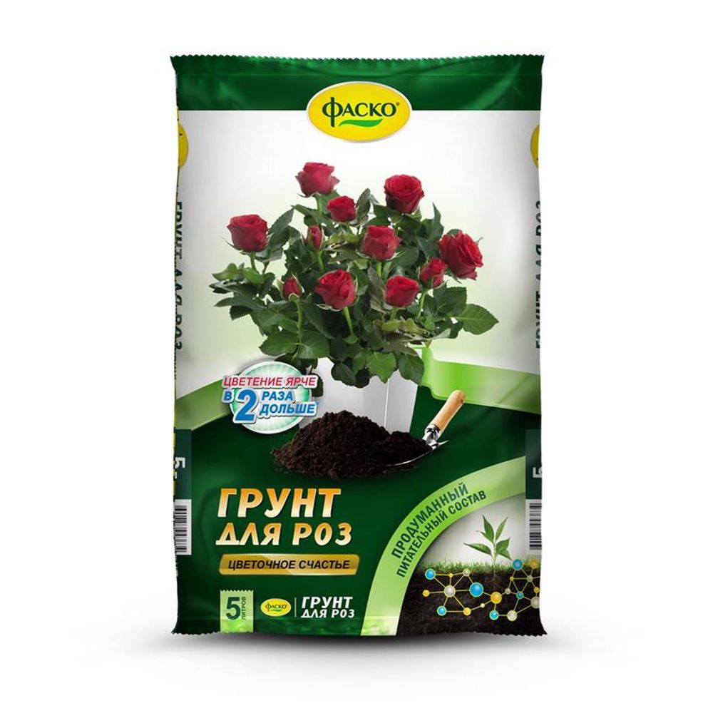 Грунт Цветочное счастье для роз 5л 