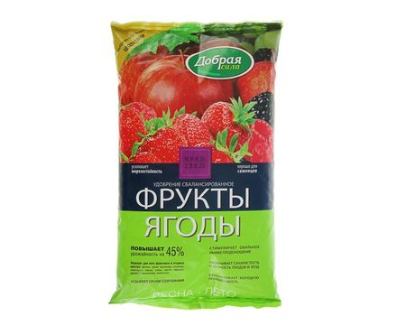 Удобрение сухое Добрая Сила Фрукты, Ягоды 0,9 кг