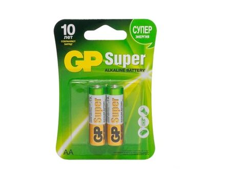 Батарейка GP Super Alkaline LR06 - 2 шт. (на блистере)