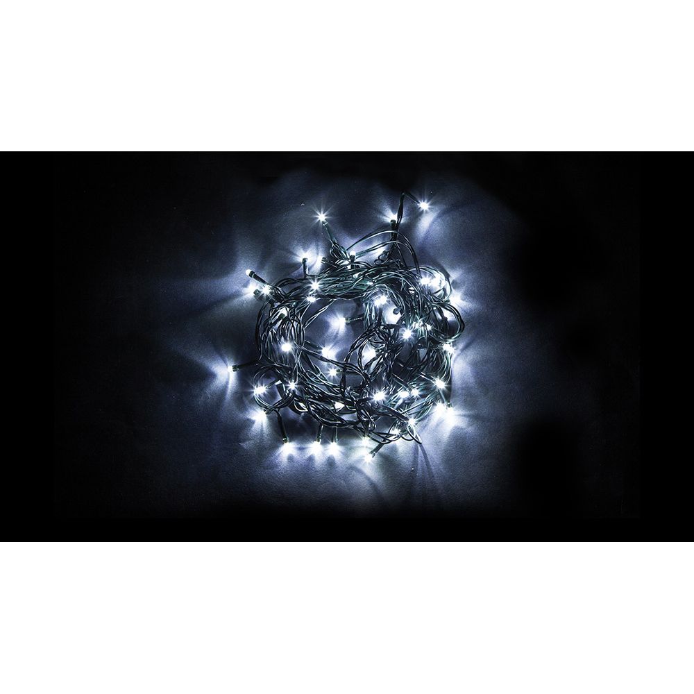 Гирлянда 230V  600 LED 5000K, с эффектом стробов, IP 44,  60м+шнур 3м , CL08