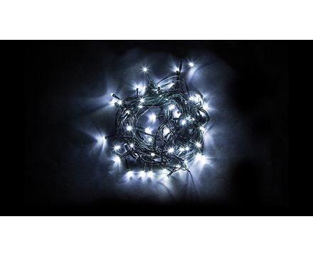 Гирлянда 230V  600 LED 5000K, с эффектом стробов, IP 44,  60м+шнур 3м , CL08