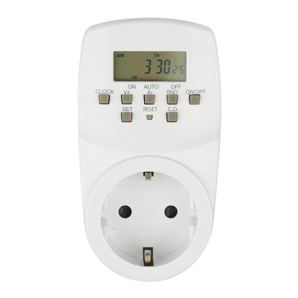 Таймер электр с розет 220В. 24ч 1600Вт UST-E20 white