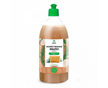 Жидкое мыло Хозяйственное с маслом кедра 1л Grass
