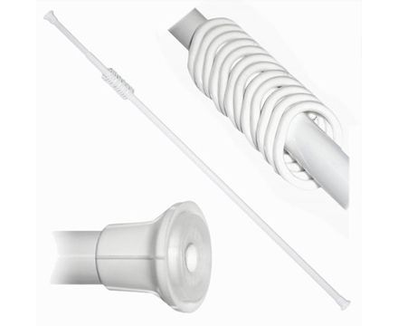 Карниз телескоп. для в/к с кольцами SweetSun 110-220см белый 