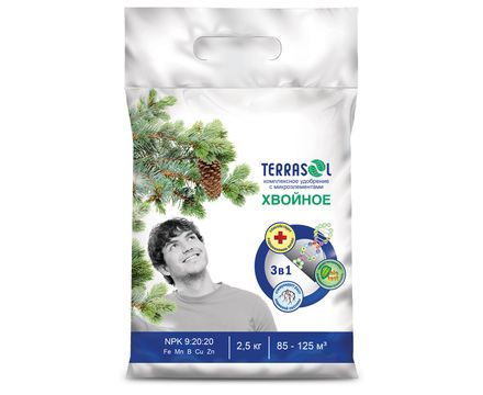 Удобрение минеральное гранул TerraSol Хвойное 2,5 кг 