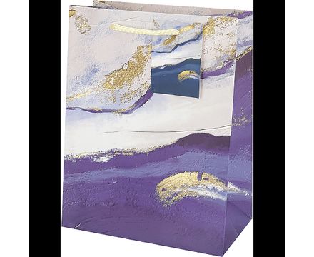 Пакет подарочный с мат.лам. и золот. тис. 18*23*10 см (М) Морская буря