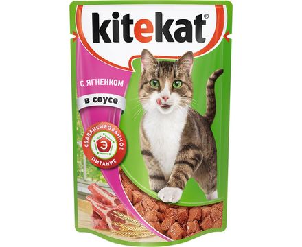 Корм Kitekat 85г Ягненок в соусе