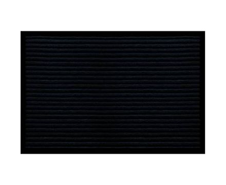 Коврик влаговпитывающий Ребристый 40x60 см черный Sunstep