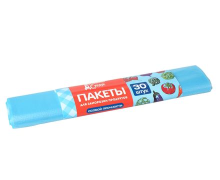 Пакеты д/замораживания повышенной прочности в рулоне по 30шт 
