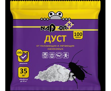 Дуст - от ползающих насекомых 100 гр. Nadzor