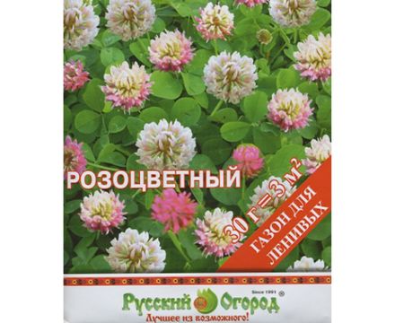 Газон Розоцветный газон для ленивых 30г Русский огород