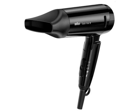 Фен BRAUN HD350 1600Вт 1насадка 2скор 2режима складная ручка